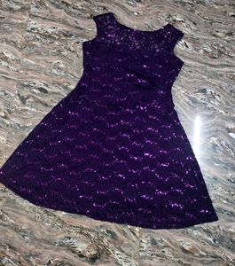 Sparkling Purple Party Dress