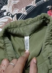 Stylish Olive Green Long Sleeve Shirt