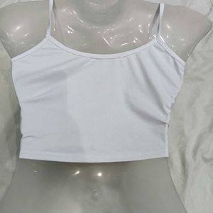 White Cropped 🔥Camisole Top