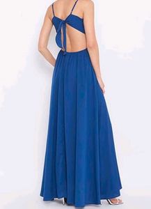 Elegant Royal Blue Maxi Dress