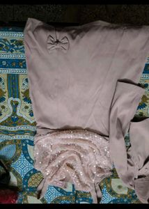 Party wear middy dress with jacket for 6-8 years