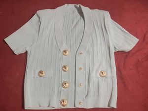 Vintage Button-Up Knit Top