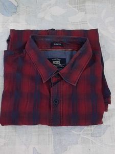Men's Plaid Slim Fit Shirt
