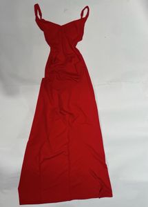 Vibrant Red Maxi Dress