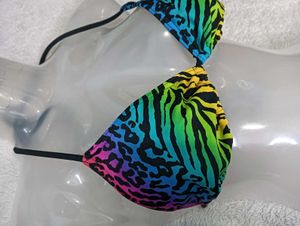 Rainbow🇲🇾 Zebra 34,36B.Print Bikini