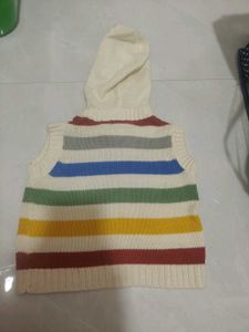 Cozy Striped Hooded Vest