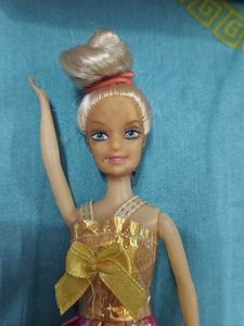 Sparkling Doll with Pink Skirt