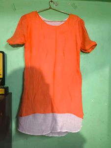 Orange Layered Top