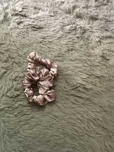 Brand new champagne hair scrunchie set