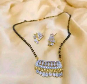 Elegant Mangalsutra &amp; Earring Set