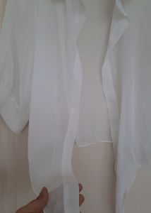 New Imported Shrug Pure White Sheer Material