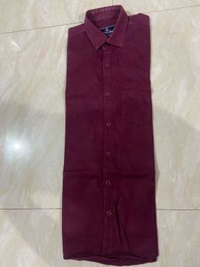 Maroon Men's Casual Shirt