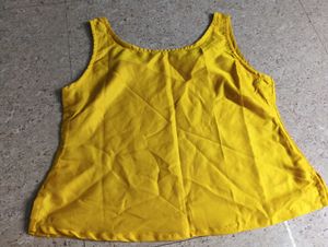 Vibrant Yellow Sleeveless Top