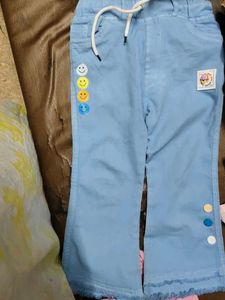 Cute Light Blue Bell Bottom Jeans
