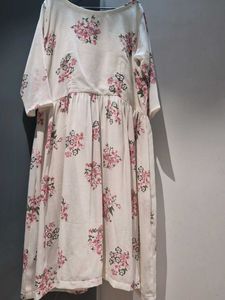 Pretty Floral Print Midi Dress