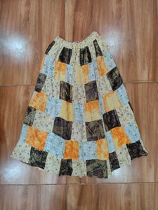 Boho Patchwork Maxi Skirt