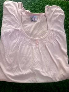 Combo Striped Overlay Top with Embellished Necklin