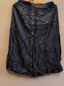 Denim Classy Button-Down Skirt