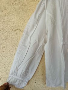Classic White Pintuck Blouse