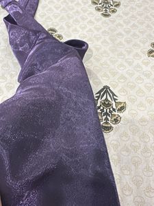 Men's Shiny Purple Tie