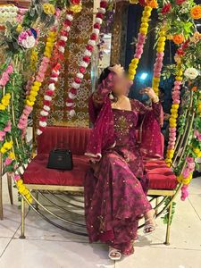 Elegant Magenta Kurta Set with Dupatta