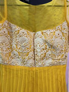 Mustard Yellow Colour Anarkali Suit Set