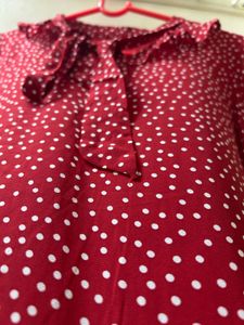 Sale 🛍️Red Polka Dot Blouse