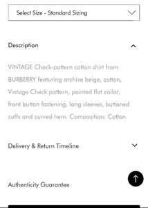 BURBERRY Shirt 👕 MEP 85,500
