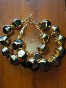 Chunky Geometric Hoop Earrings