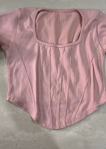 Cute Pink Corset Top