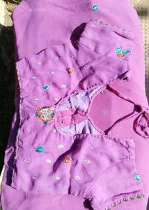 Beautiful Lavender saree