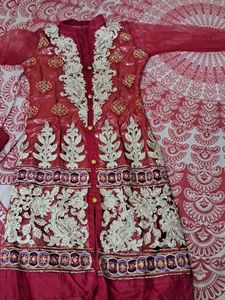 Elegant Maroon Embroidered Kurta