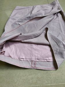 Gingham Pattern Skirt from korea
