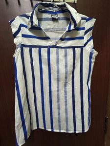 Formal Blue White Shirt