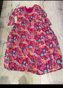 Beautiful Floral Print Maxi Dress