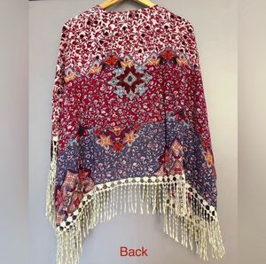 Boho Fringe Kimono Cover-Up