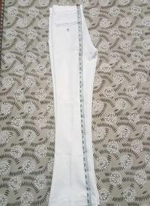 White Bootcut Pant