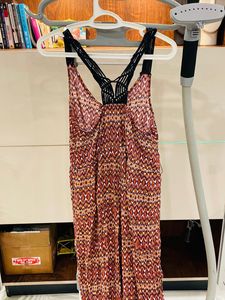 Print modern stylish  jumpsuit with belt