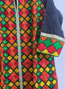 Multicoloured Embroided Kurta