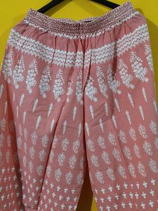 Elegant Pink Printed Kurta