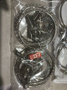 Silver Tone Bangle Set