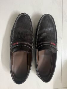 Men's Brown Faux Leather Loafers