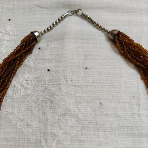 Ivory Elephant Brown Necklace