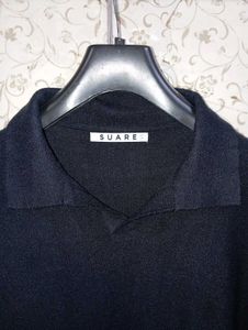 S U A R E knitted textured Polo tshirt