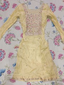 Beautiful Yellow Embellished Kurta