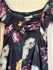 Chic Floral Print Mini Dress