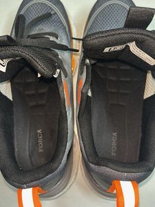 Forca Stylish Grey &amp; Orange Sneakers