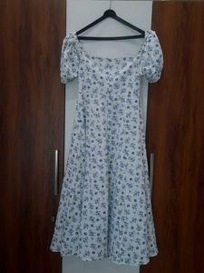 URBANIC Floral Print Milkmaid Dress