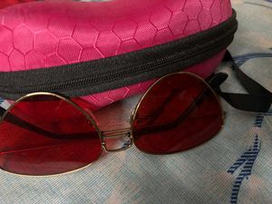 Red Lens Sunglasses with box