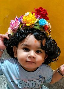 Adorable Baby Krishna pagdi